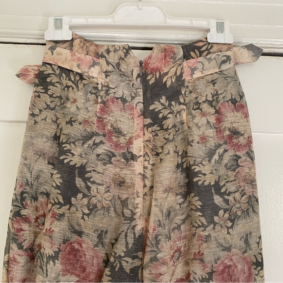 Zimmermann Cavalier Linen and Silk Floral Pants - Picture 10 of 14